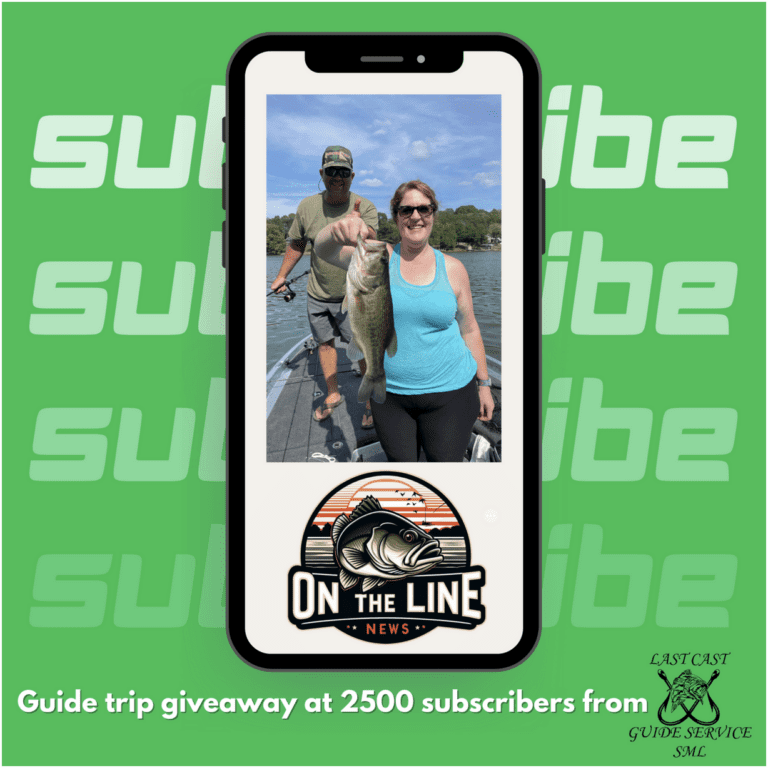 Want to Win a Smith Mountain Lake Guide Trip? Join “On The Line” Newsletter! It’s Free